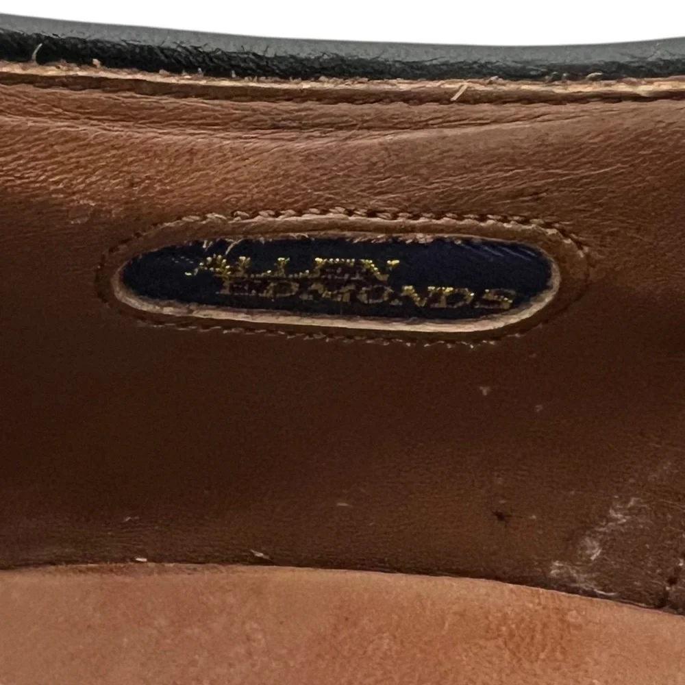 Allen Edmonds MCALLISTER Mens 11 A Wingtip Oxfords Brown Red Made In USA